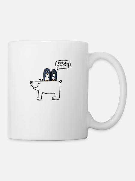 trust issues - Tasse - Weiß