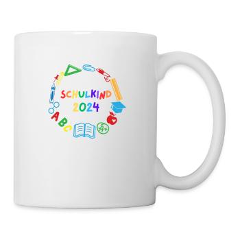 Schulkind 2024 ABC - Tasse - Weiß - Rechts