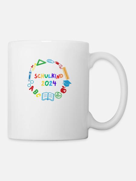 Schulkind 2024 ABC - Tasse - Weiß