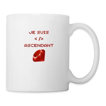 développeur web Ruby - Mug blanc - blanc - Droite