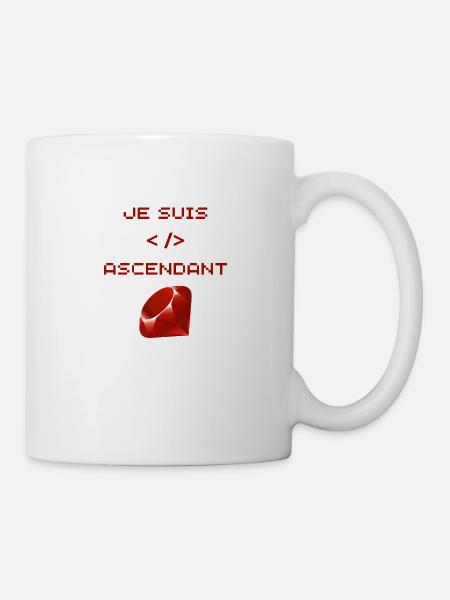 Ruby-Webentwickler - Tasse - Weiß
