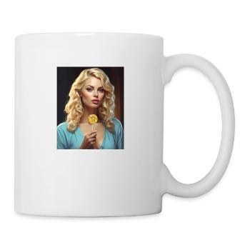 Blonde Woman - Tasse - Weiß - Rechts