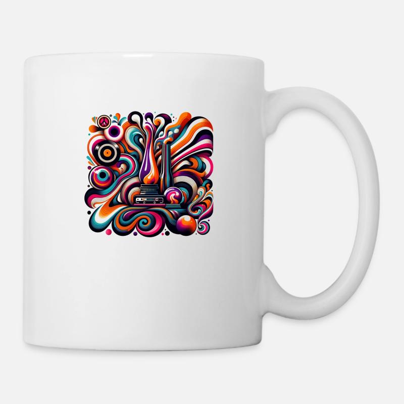 Psychedelic Retro Fusion - Mug - white