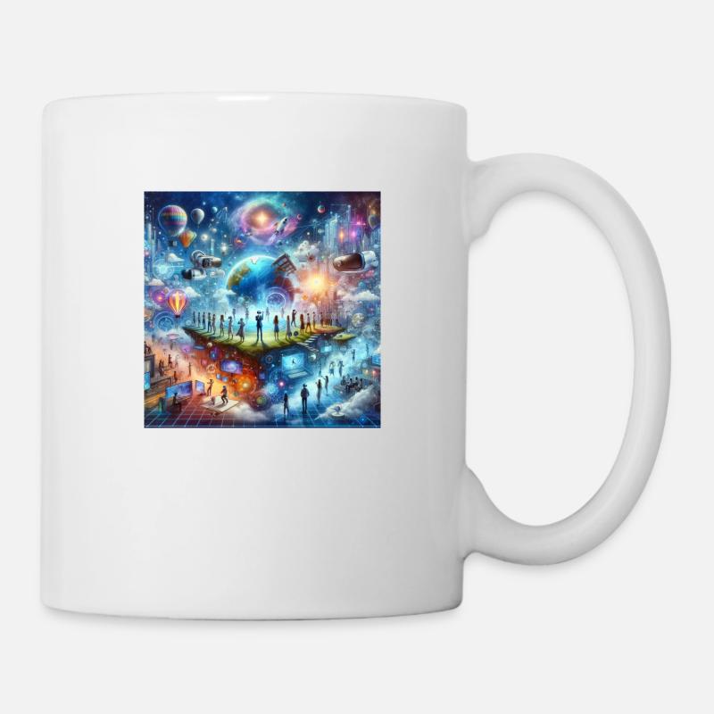 Komm ins Metaverse - Tasse - Weiß