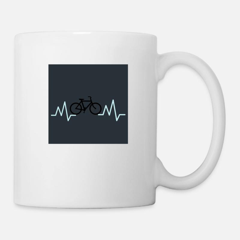 fahrad - Tasse - Weiß