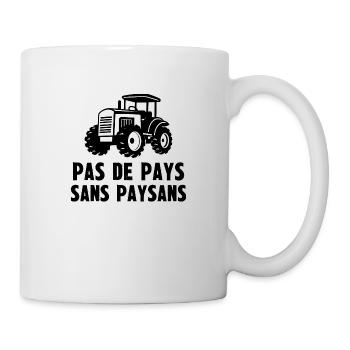 pas de pays sans paysans - Mug blanc - blanc - Droite
