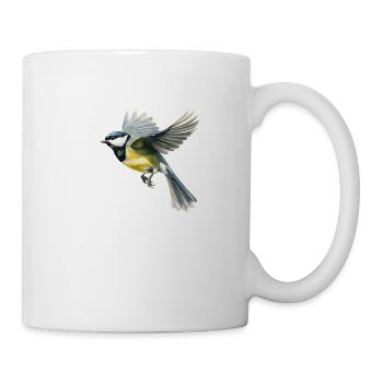 Great Tit Bird - Mug - white - Right