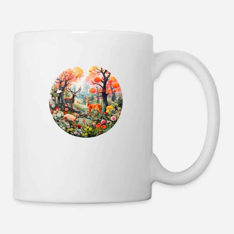 Spring Forest Scene - Mug - white