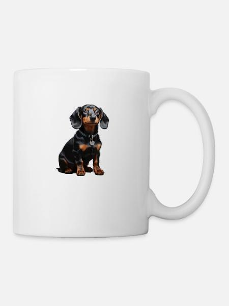 Dackel - Tasse - Weiß