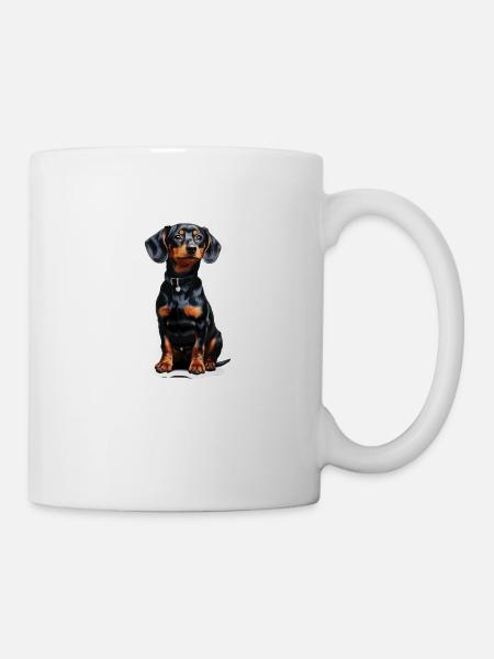 Dackel - Tasse - Weiß