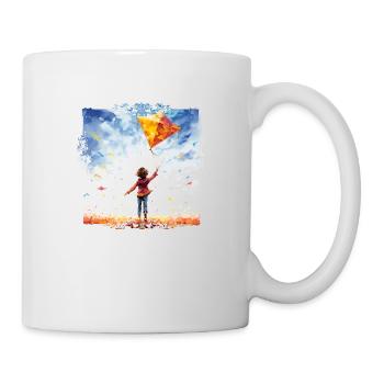 Drachen steigen lassen macht Spaß - Tasse - Weiß - Rechts