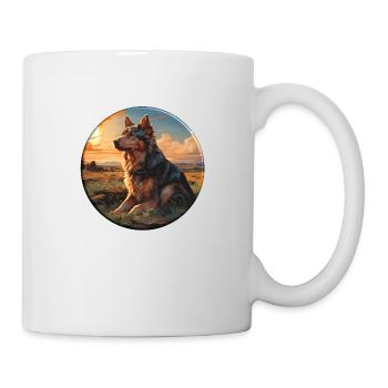 Être propriétaire d’un chien, c’est prendre ses responsabilités - Mug blanc - blanc - Droite