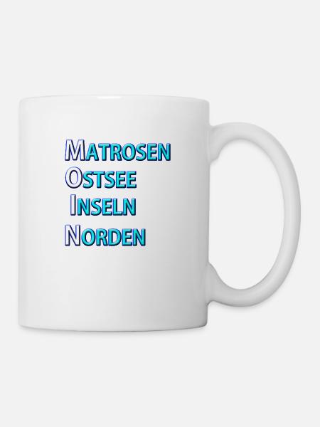 Matrosen Moin - Tasse - Weiß