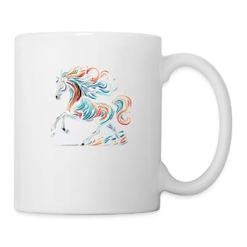 Cheval artwork - Mug blanc - blanc - Droite