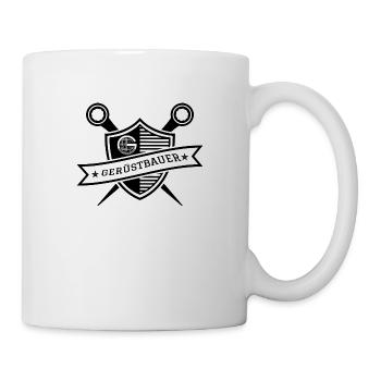 Gerüstbau Wappen - Tasse - Weiß - Rechts