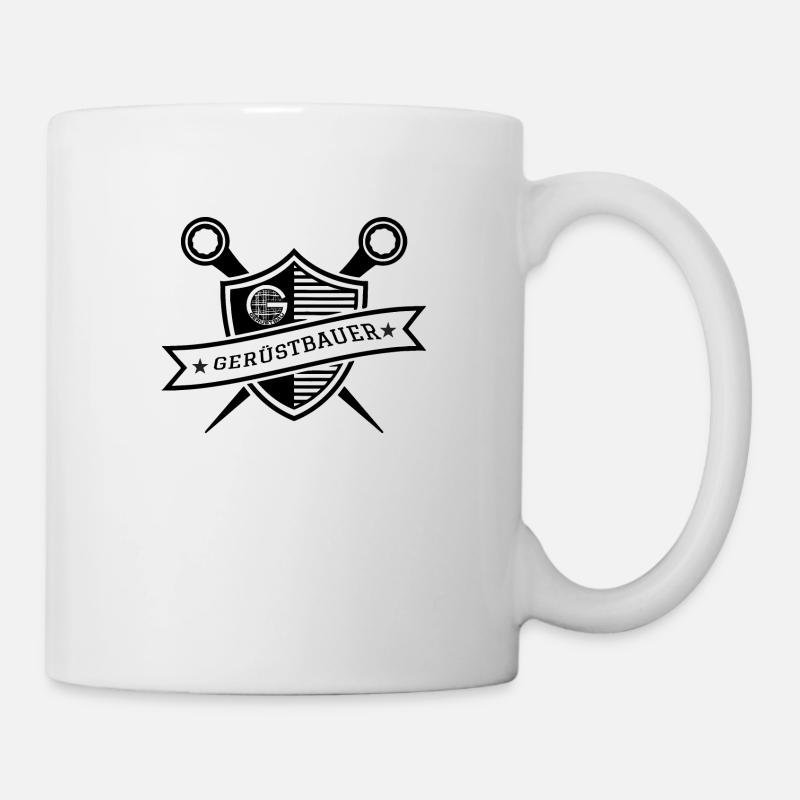 Gerüstbau Wappen - Tasse - Weiß