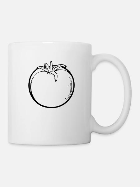 Tomate - Tasse - Weiß