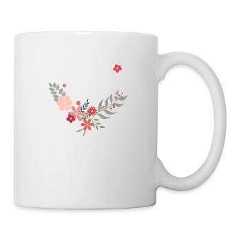 Floral Bride - Die Brautblumen - Tasse - Weiß - Rechts