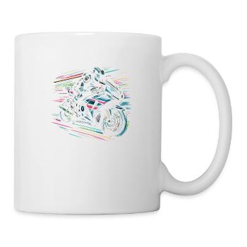 Motard - Mug blanc - blanc - Droite