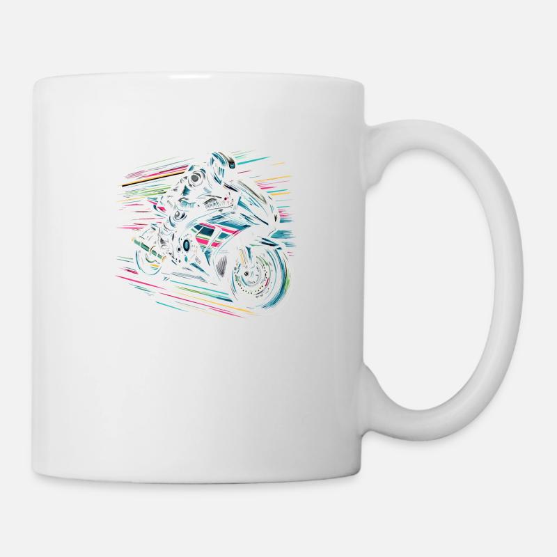 Motard - Mug blanc - blanc