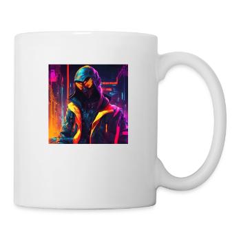 Futuristischer Mann - Tasse - Weiß - Rechts