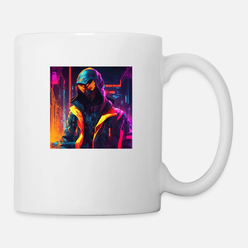 Futuristischer Mann - Tasse - Weiß