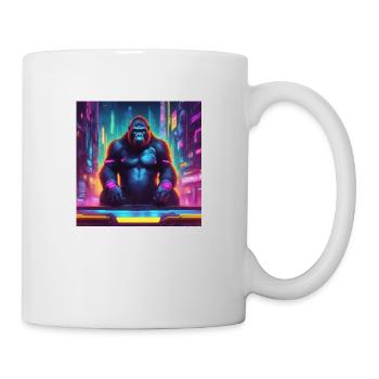 Gorilla - Tasse - Weiß - Rechts