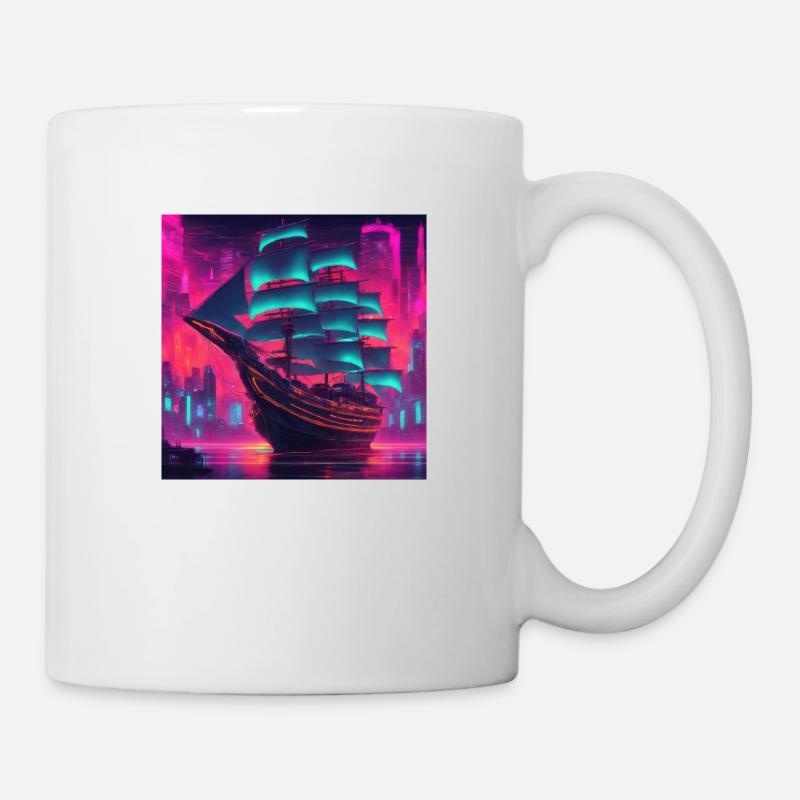 Voilier - Mug blanc - blanc