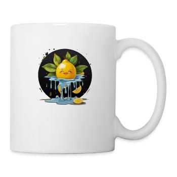 Zitrone - Tasse - Weiß - Rechts