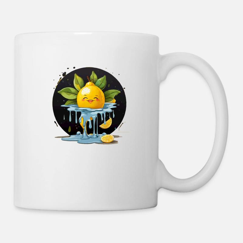 Zitrone - Tasse - Weiß