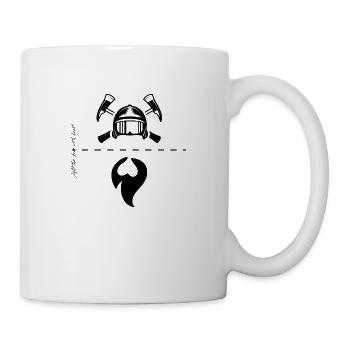 combattre le feu avec le cœur - FireShirtsEU - Mug blanc - blanc - Droite