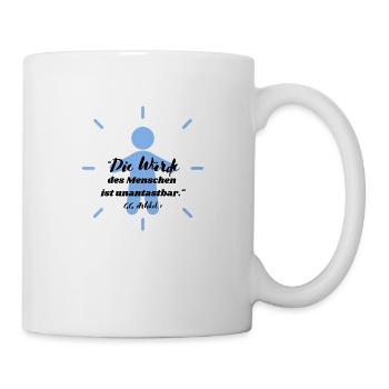 "Human dignity is inviolable." GG, 1 - Mug - white - Right