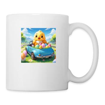 CHICK SITTING IN CAR - Mug - white - Right