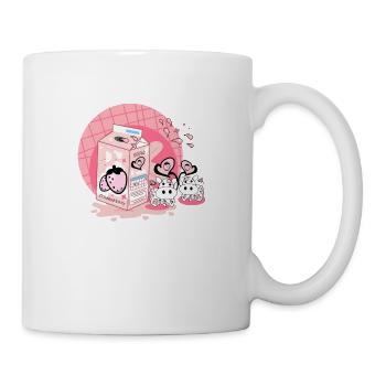 Strawberry Milkshake Carton Pink - Mug - white - Right