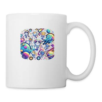 Kosmische Kätzchen-Expedition - Tasse - Weiß - Rechts