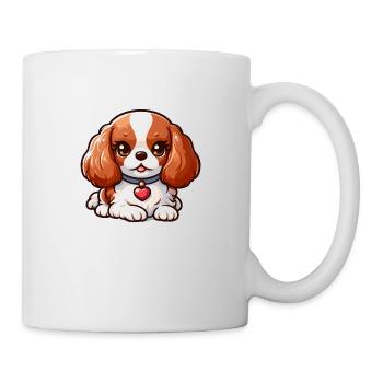 Reclining Cavalier King Charles - Mug - white - Right