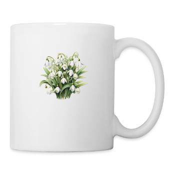 Bouquet de perce-neige - Mug blanc - blanc - Droite