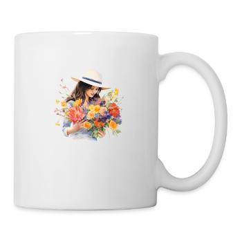 Blumenmädchen - Tasse - Weiß - Rechts