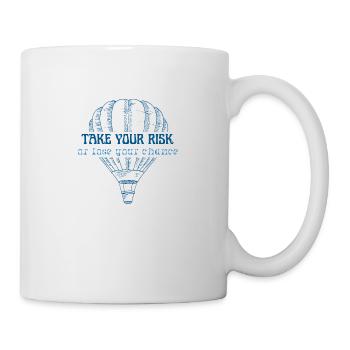 Prenez votre risque, ou perdez votre chance - Mug blanc - blanc - Droite