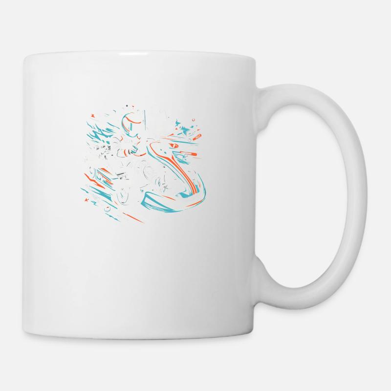 Karting - Mug blanc - blanc