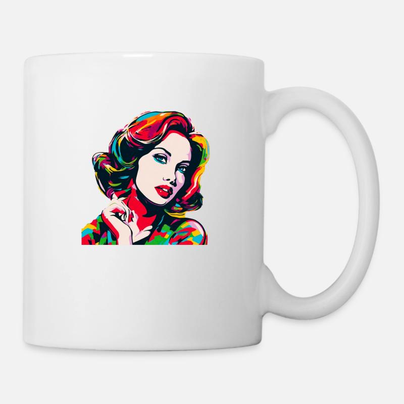 Style Pop Art Femmes - Mug blanc - blanc