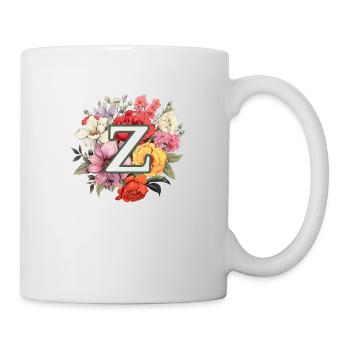 Z Monogram Bouquet - Mug - white - Right