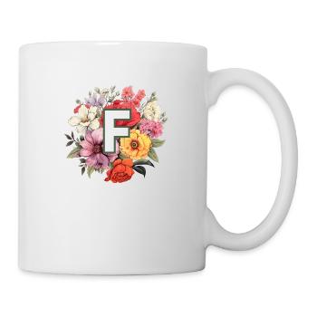 F Monogram Bouquet - Mug - white - Right