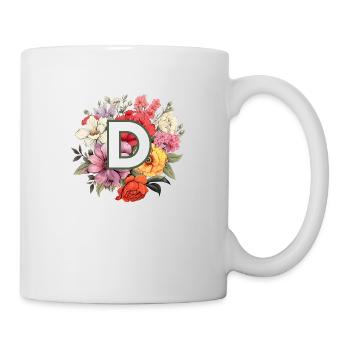 D Monogram Bouquet - Mug blanc - blanc - Droite