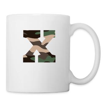 lettre X camouflage militaire-idée cadeau - Mug blanc - blanc - Droite