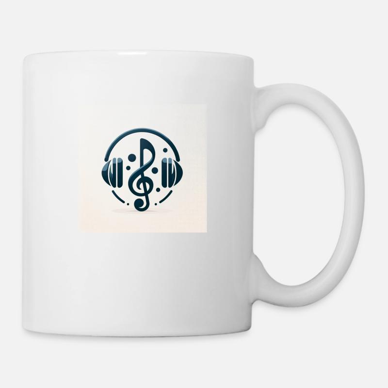Élégance mélodique - Mug blanc - blanc