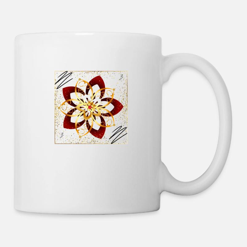 Floral Motif - Mug - white