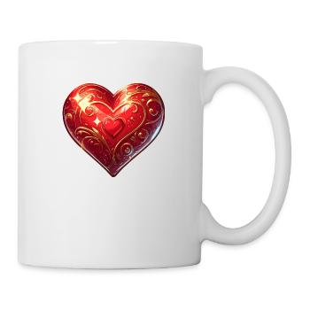Cœur - Mug blanc - blanc - Droite