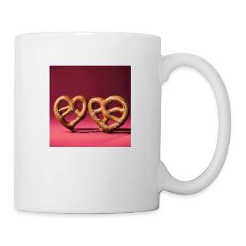 Brezel Herz - Tasse - Weiß - Rechts