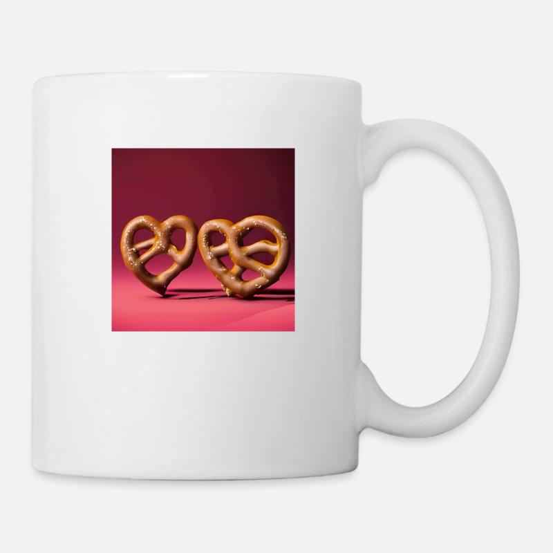 Pretzel Heart - Mug - white